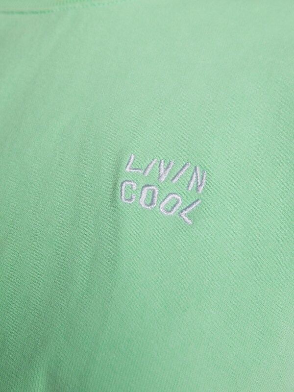 Crewneck Cotton Sweater with Cropped Hemline