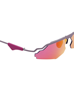 Futuristic Gunmetal Shades with Zigzag Iridescent Lenses