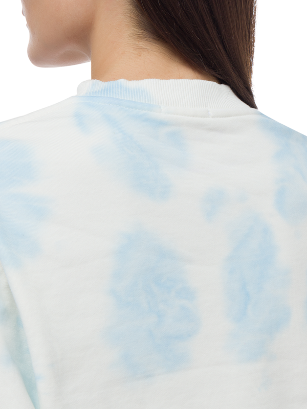 TIE DYE REGULAR CROP CREWNECK PRINTED