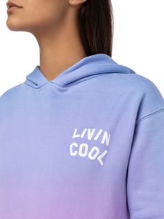 Dip Dyed Printed Hoodie