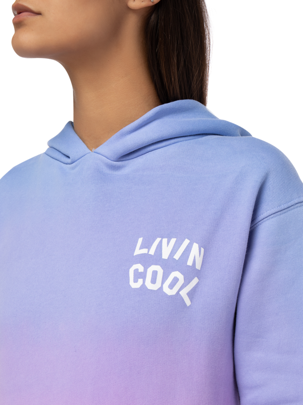 Dip Dyed Printed Hoodie
