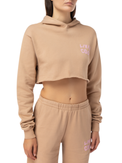 Graphic Cropped Hoodie