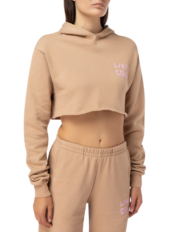 Graphic Cropped Hoodie