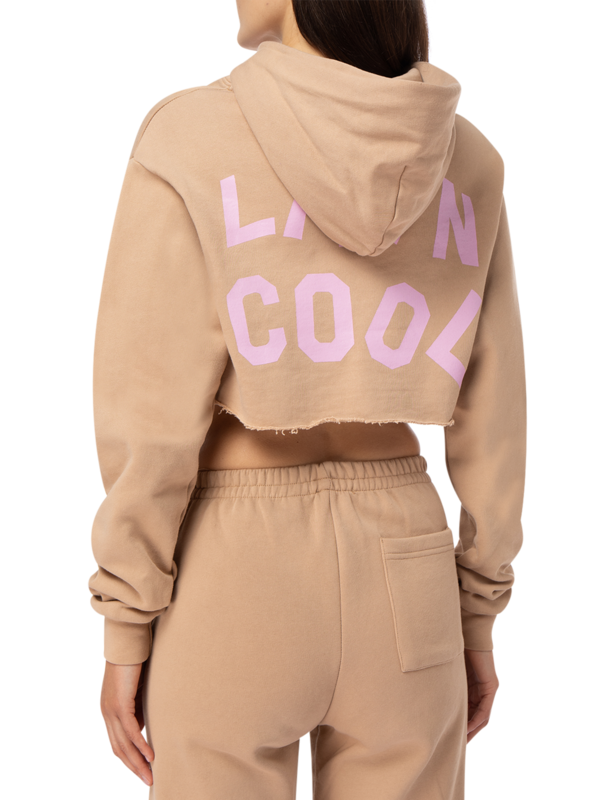 Graphic Cropped Hoodie