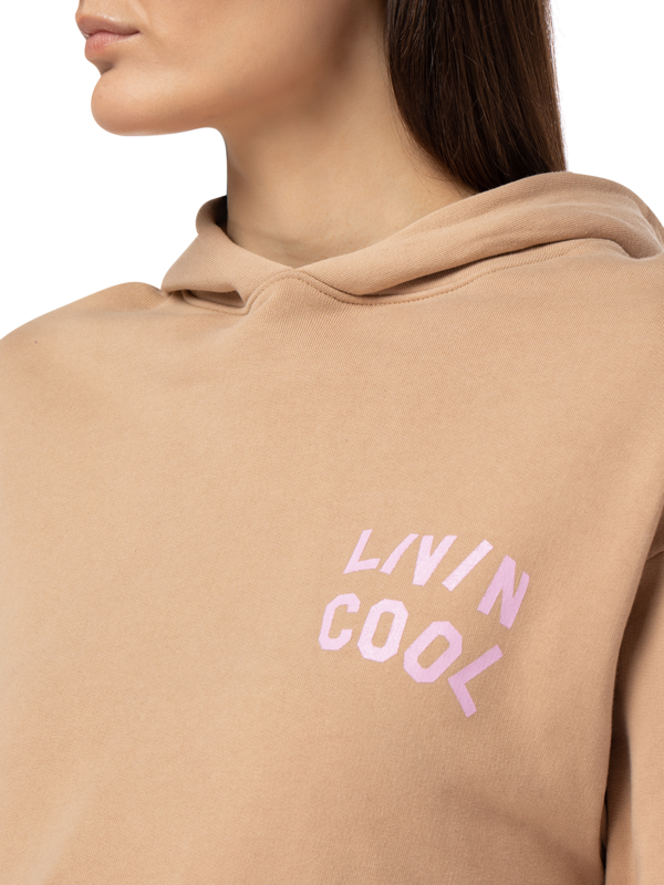 Graphic Cropped Hoodie