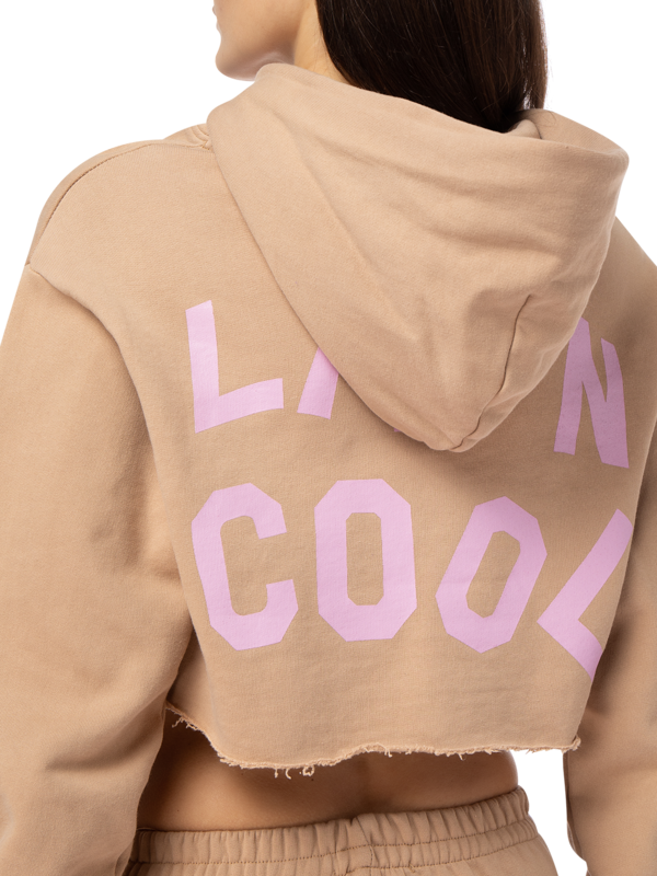 Graphic Cropped Hoodie