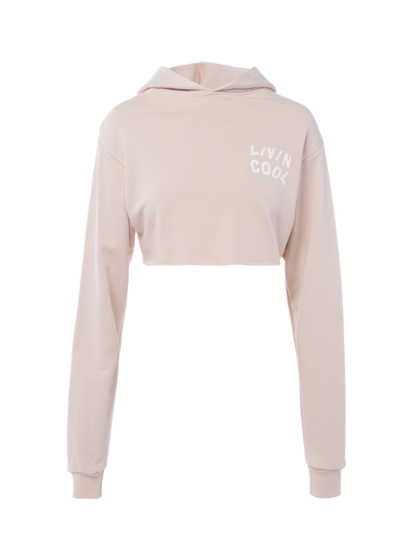Graphic Cropped Hoodie