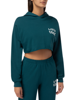 Graphic Cropped Hoodie