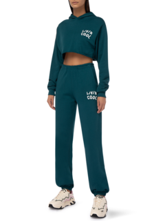 Graphic Cropped Hoodie