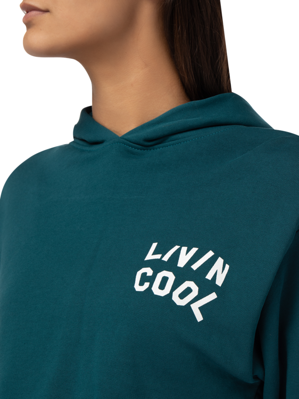 Graphic Cropped Hoodie