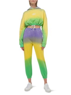 OMBRE CROP HOODIE LOGO