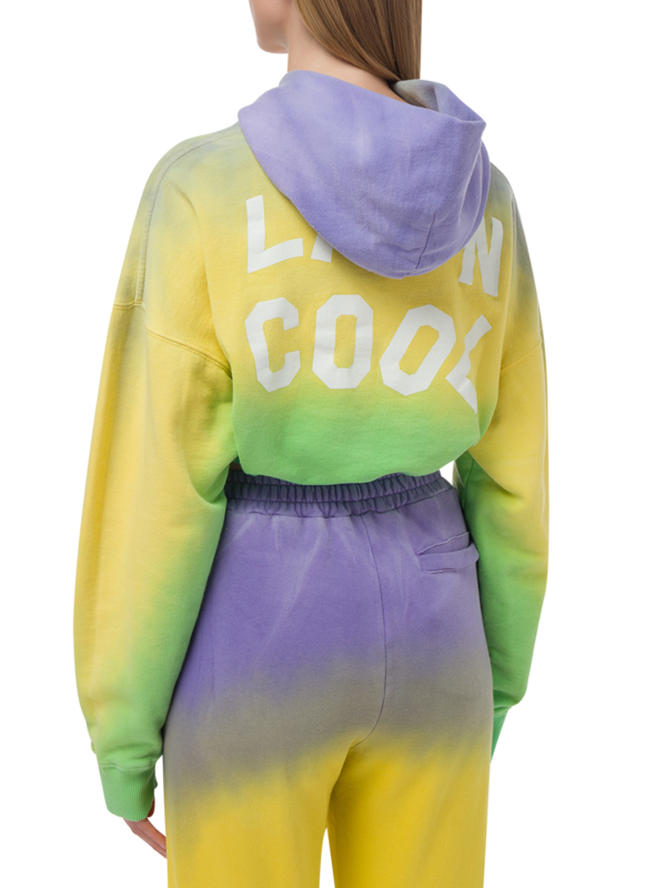 OMBRE CROP HOODIE LOGO