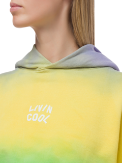 OMBRE CROP HOODIE LOGO