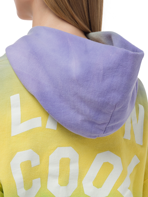 OMBRE CROP HOODIE LOGO