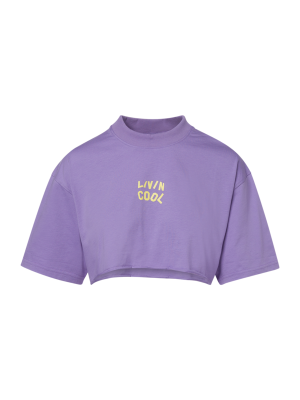 OVERSIZE CROP TEE LOGO PRINTED