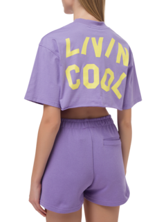 OVERSIZE CROP TEE LOGO PRINTED