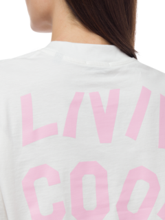 OVERSIZE CROP TEE LOGO PRINTED