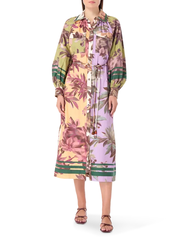 فستان هانسل طويل بتصميم قميص