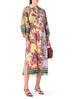 فستان هانسل طويل بتصميم قميص