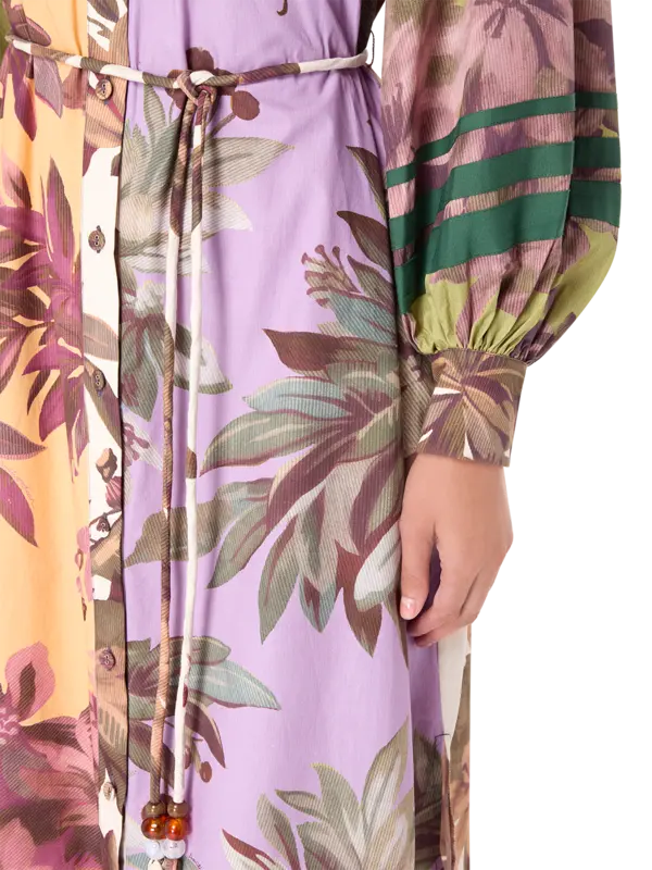 فستان هانسل طويل بتصميم قميص