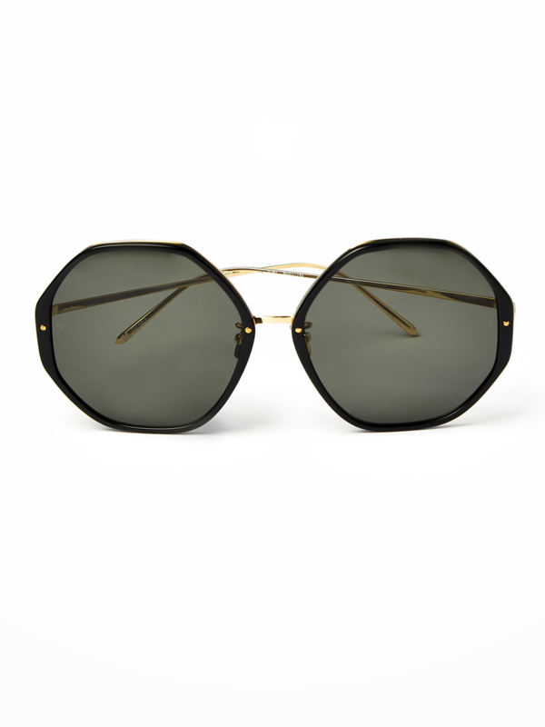 Alona 22kt Gold-Plated Sunglasses