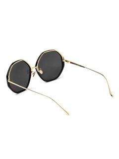 Alona 22kt Gold-Plated Sunglasses