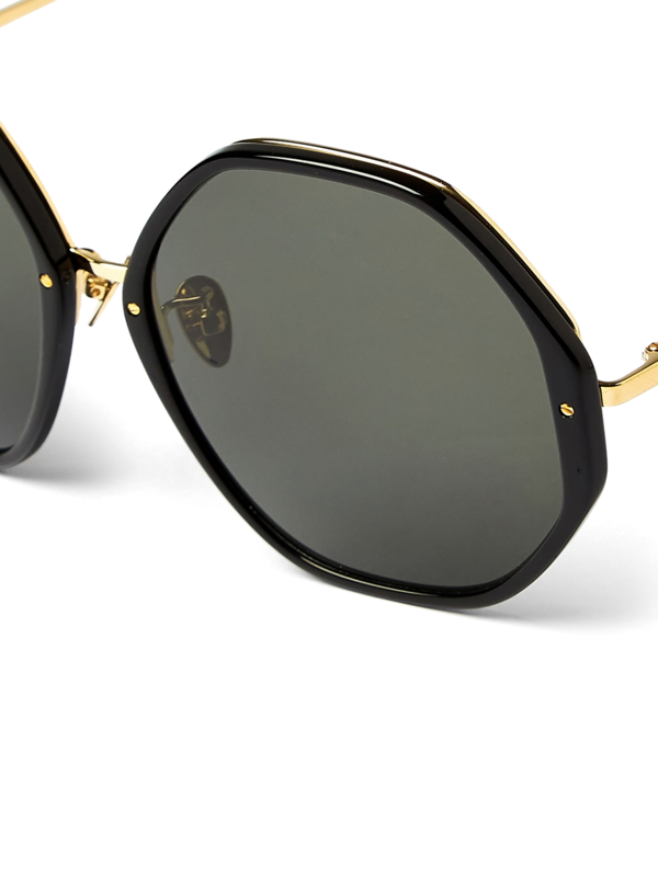 Alona 22kt Gold-Plated Sunglasses