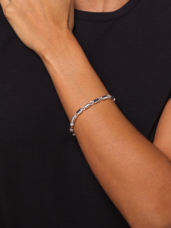 Sterling Silver 25g Segment Bracelet