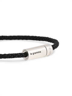 Black and Silver Cable Bracelet