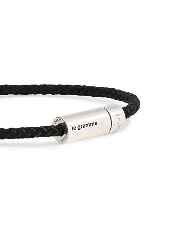 Black and Silver Cable Bracelet