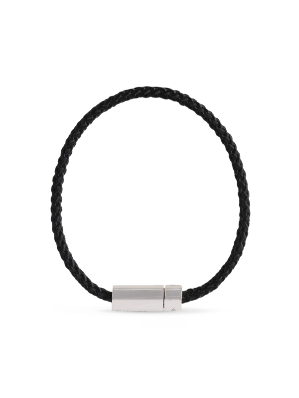 Black and Silver Cable Bracelet