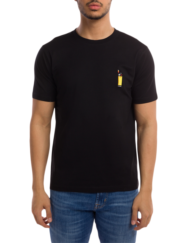 Crewneck T-Shirt with Small Patch