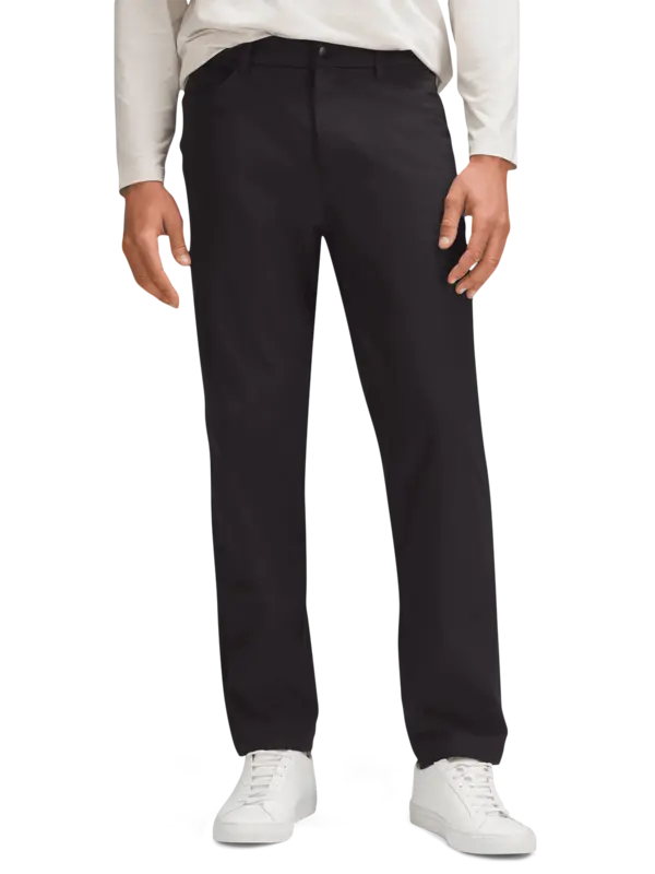 بنطال إيه بي سي بقصة مريحة و5 جيوب من قماش واربستريم مقاس 32 بوصة