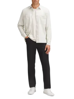 بنطال إيه بي سي بقصة مريحة و5 جيوب من قماش واربستريم مقاس 32 بوصة