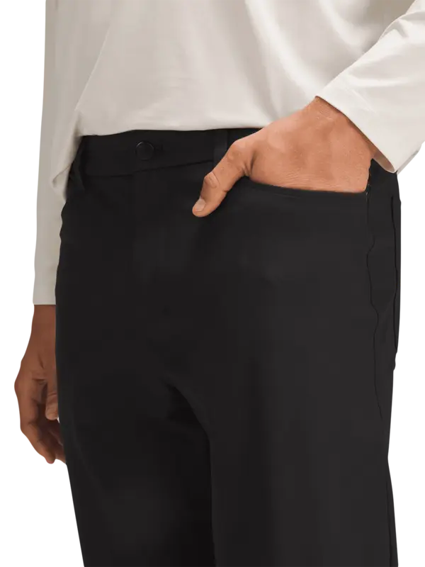 بنطال إيه بي سي بقصة مريحة و5 جيوب من قماش واربستريم مقاس 32 بوصة