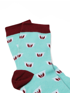 Printed Blue Socks