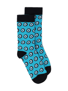 Printed Blue Socks