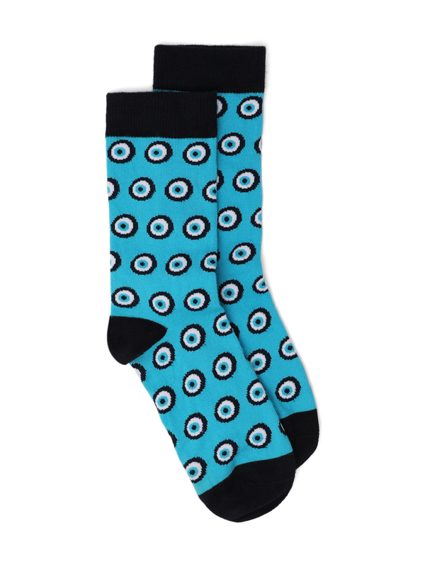 Printed Blue Socks