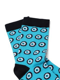 Printed Blue Socks