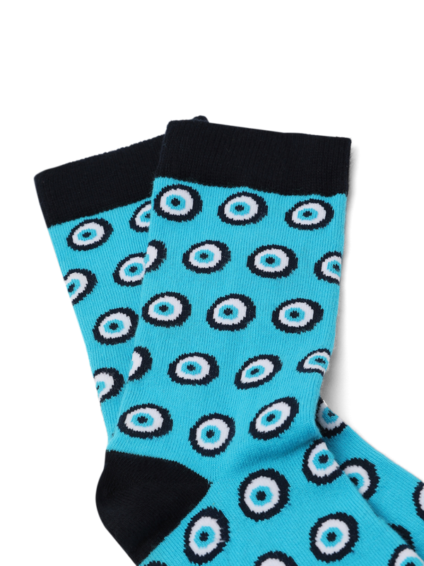 Printed Blue Socks