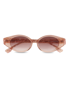 Blush Thick-Rimmed Sunglasses with Marble Effect