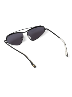 Metallic Black Sunglasses