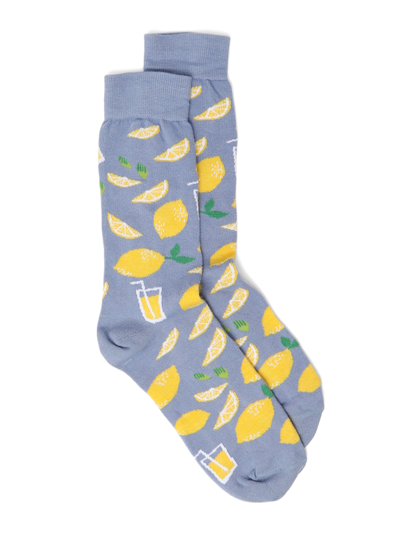 Blue Mid-calf Socks