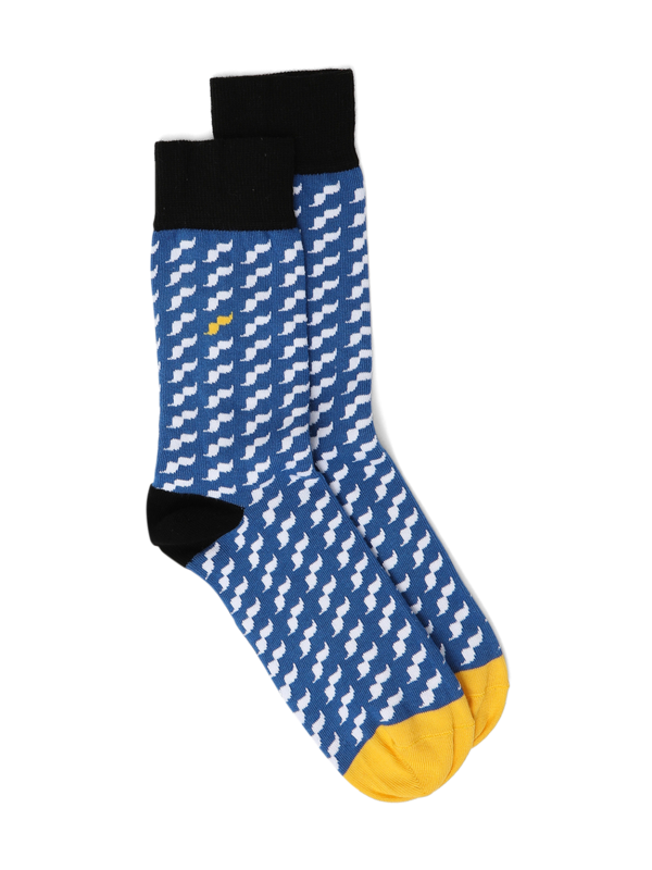Blue Mid-calf Socks