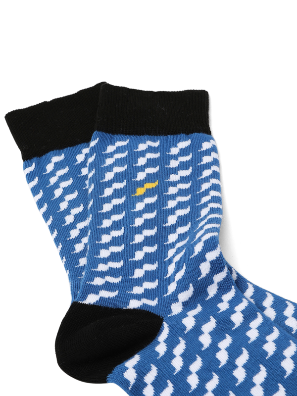 Blue Mid-calf Socks