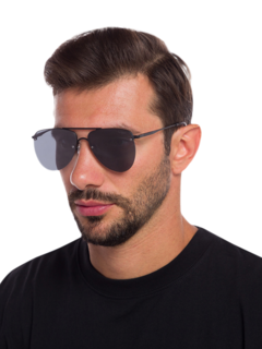 Matte Aviator Shades with Dark Tinted Lenses