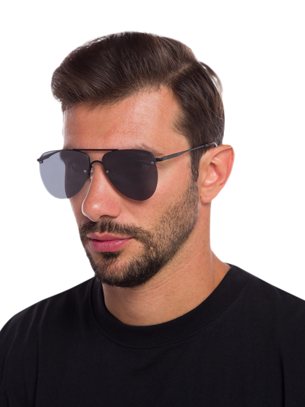 Matte Aviator Shades with Dark Tinted Lenses