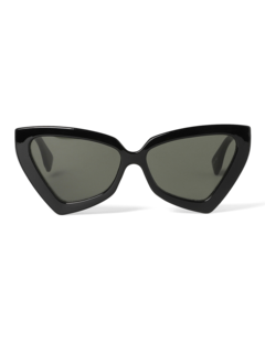 Cat-Eyed Black Sunglasses