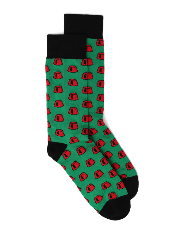 Green Mid-calf Socks