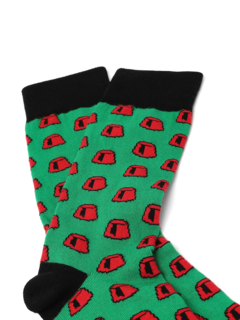 Green Mid-calf Socks